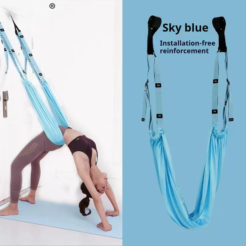 Air yoga rope home after bending trainer hanging upside down on the door extension belt tension belt