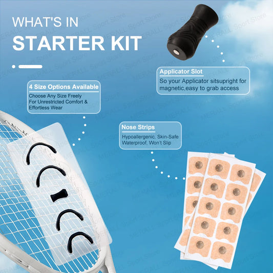 Skin Safe Magnetic Nose Strips Sport Nasal Dilator Intake Breathing Nasal Strip Starter Kit Boost Oxygen Snore Reducing Aids