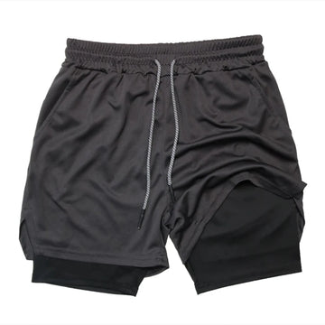 Summer new men's shorts, loose large-sized capre pants, trendy brand multi-pocket outdoor sports double-layer casual pants