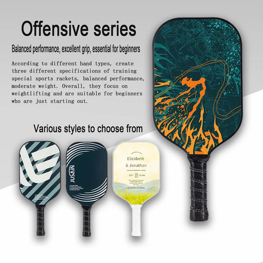 New Pickleball racket Offensive Pickleball Paddle Glass fiber professional grade beach tennis racket