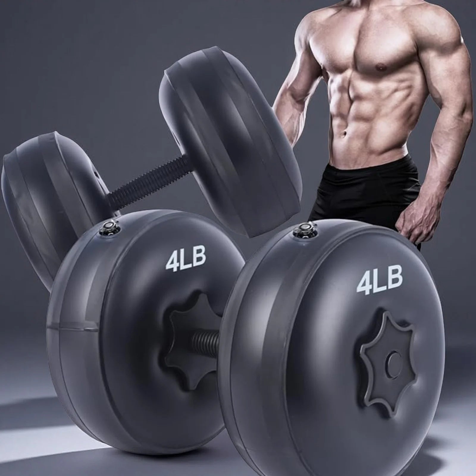 8-10 kg water dumbbells portable travel dumbbells weight adjustable dumbbells strength training fitness and shaping