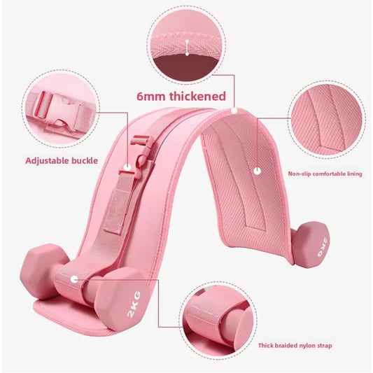 Multifunctional Gym Equipments for Home Workouts Fitness Goods Hip Thrust Belt Pad for Dumbbells Plates Comfortable Scratch Free