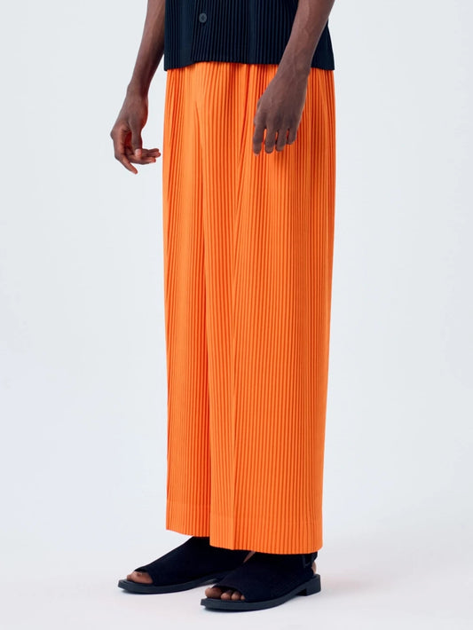 Miyake Pleated Wide Leg Pants Fashion Japanese Streetwear Loose Trousers Men Clothing