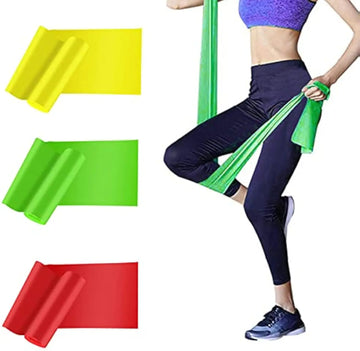 Resistance Bands, Elastic Exercise Bands for Working Out, Physical Therapy, Recovery, Yoga, Pilates, Strength Training