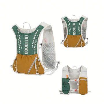 Reflective Running Hydration Vest Cycling Backpack for Outdoor Sports Climbing Hiking MTB Road Bike - Adjustable Vest Bag
