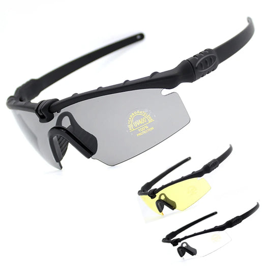 Men Outdoor Sport Polarized Tactical Glasses Hiking Camping UV Protection Eyewear Military Hunting Shooting Airsoft Goggles