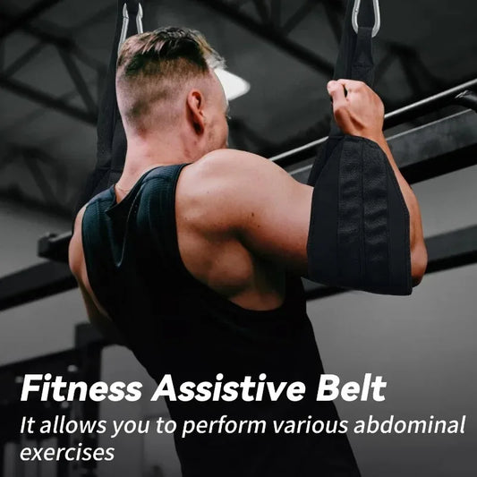 Heavy Duty Rip-Resistant AB Sling Straps Suspension Fitness A Pair for Pull Up Bar Hanging Leg Raiser Gym Home Fitness Equipment