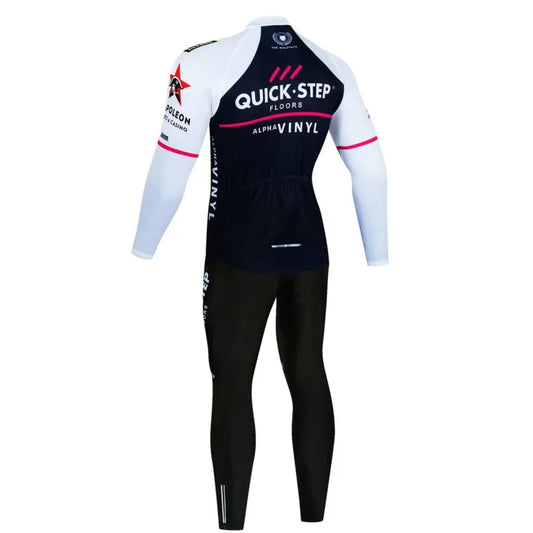 Winter QUICK STEP Cycling Jerseys Set MTB Bike Clothes Maillot Ropa Ciclismo Invierno Bicycle Thermal Fleece Cycling Clothing