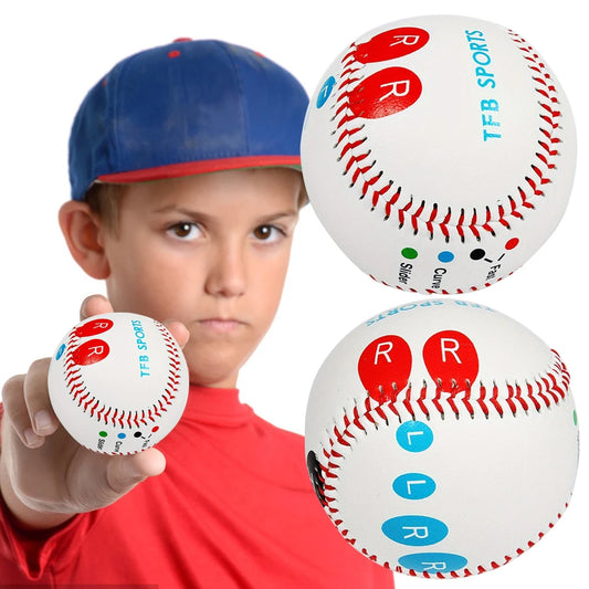 3/2/1PCS Baseball Hard Balls Pitch Training Baseball with Finger Placement Markers Competition Training Balls Standard Baseball