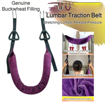 Household Adjustable Lumbar Traction Support Belt Breathable Mesh Back Stretch for Back & Stomach Support Soothing Waist Belt