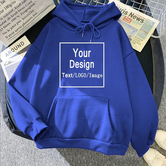 Women Custom Hoodie Customize Logo Personalized Hoodie student casual Customized Print Text DIY Hoodie Drop Shipping Sweatshirts