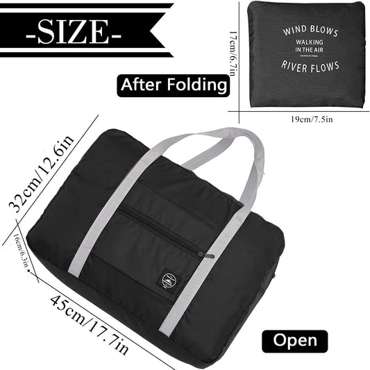 Travel Bag Carry on Luggage Foldable Duffel Bag Sports Gym Bag Weekender Overnight Bag  Travel Duffel for Men Women ﻿
