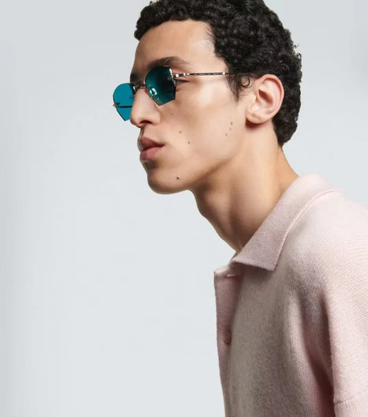 Luxury Vintage Fashion Trend Rimless Design Sunglasses JMMED54 Alloy Retro Square Academic Style UV400 Women Man A+ Top Quality
