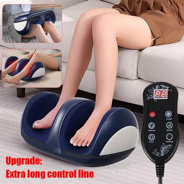 Smart Electric Heated Foot Massager Calf Massage Deep Tissue Kneading Device Hot Compress Leg Feet Muscle Relax Relieve Fatigue