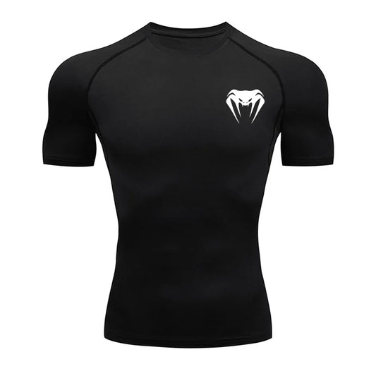 Compression T-Shirt Men Bodybuilding Sportswear Short Sleeve Quick Dry Workout Shirts Sport Tops Tee Gym Running T-shirt Men
