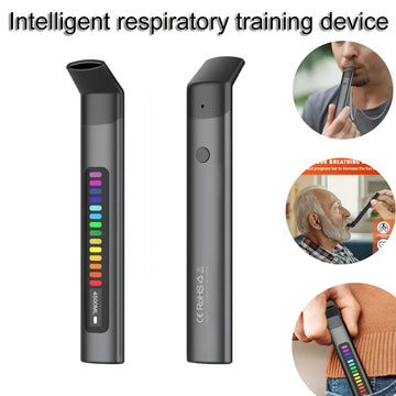 Electronic Breathing Trainer Respiratory Tester Running Mountaineering Fitness Yoga athlete Exercise Strengthen Vital Capacity