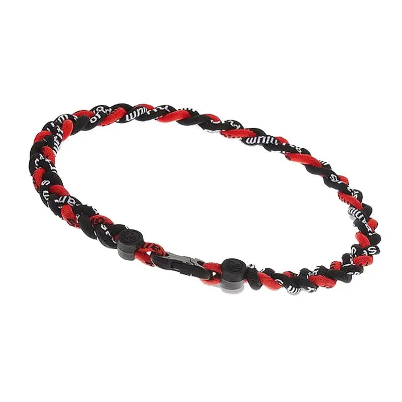 Braided Rope Necklace Handmade Novelty Baseball Necklace 18 Inches Sports Necklace Athletes Necklaces For Soccer