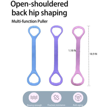 8 Fitness Resistance Band, Elastic Bands for Working Out,Arm,Back Training Elastic Ropes, Exercise Equipment for Yoga, Pilates