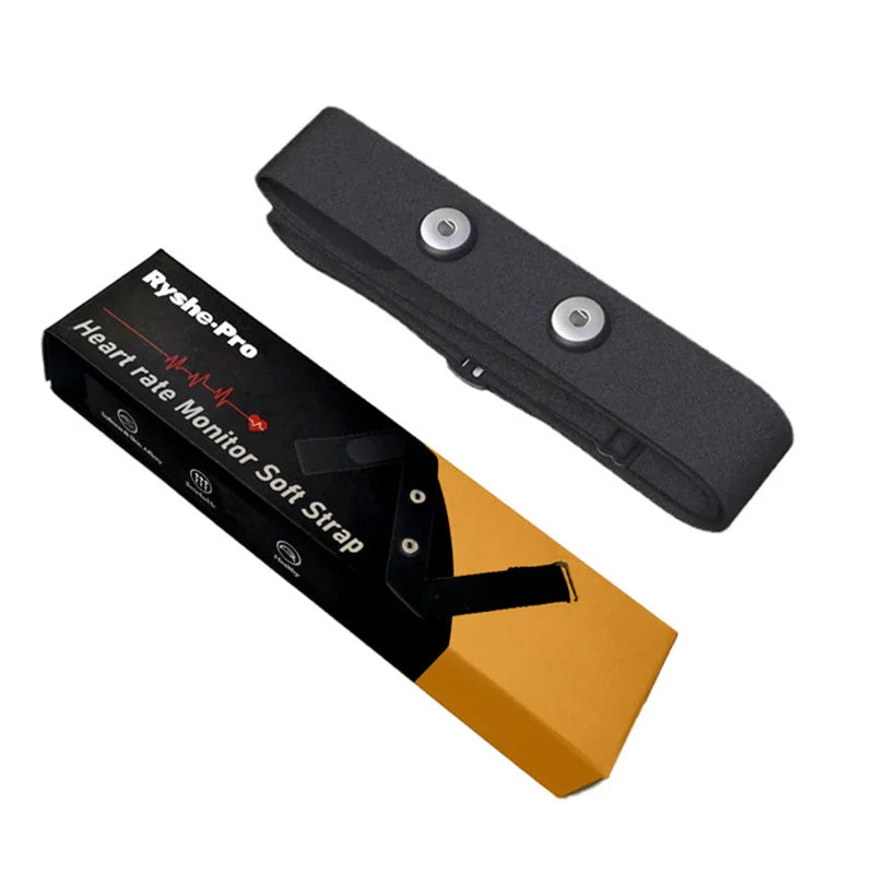 Heart Rate Monitor Soft Chest Strap Replacement Band for Wahoo Tickr Polar H7 Garmin HRM Coospo Strava Zwift Buckle