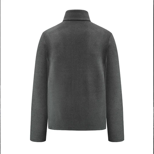 Autumn Winter Fleece Stand Collar Jacket Warmth Women Running Sports Stand Jacket Warm Men Outdoor Sport Running Gym Coat Warmth