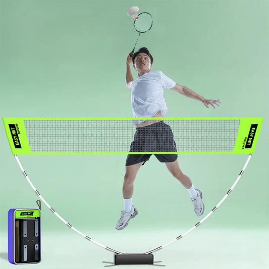 Professional Badminton Net Volleyball Tennis Training Square Net Easy Setup Height Adjustable Volleyball Net for Outdoor Indoor