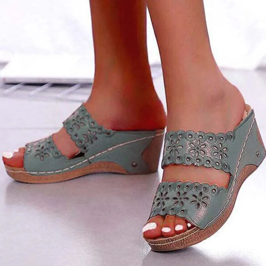 Women Sandals Shoes Summer Comfortable Women Shoe Slides Shoes Woman Wedge Ladies Shoes Beach Footwear Female Women Slippers