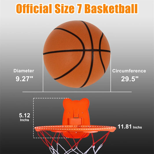 Silent Basketball 2.0 Indoor Mute Ball Upgraded Version With Groove Line No Noise Soft And High Elastic PU Foam Sport Basketball