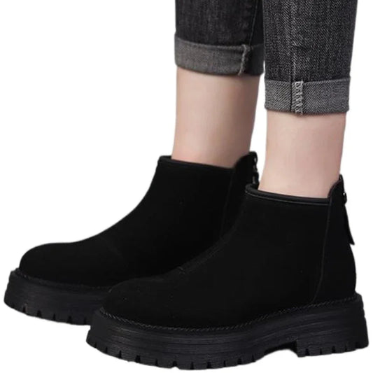 Suede Platform Women Ankle Boots High Heels Fashion Shoes Woman 2025 Trend Winter New Walking Cozy Sport Casual Snow Botas Femme