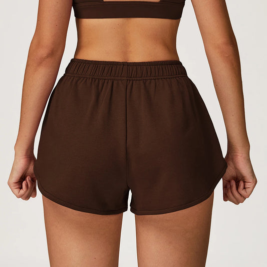 Hearuisavy Sports Shorts Woman Gym Cycling Running Yoga Pants Fall Winter High-Waisted Wide-Leg Straight-Leg Sweatpants Female