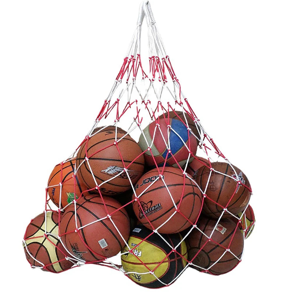 Outdoor Sporting Soccer Net Holds 10 Balls Basketball Storage Bag Sports Ball Mesh Net for Basketball Football Soccer Volleyball